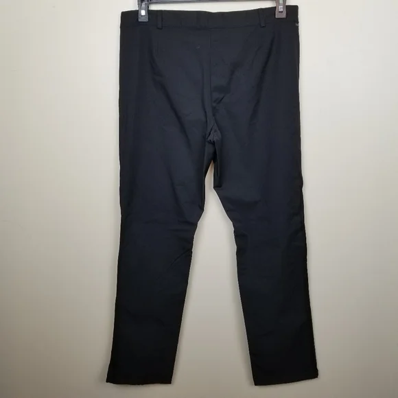 FIRM Calvin Klein Black Nylon Slacks size 12 - Picture 4 of 7